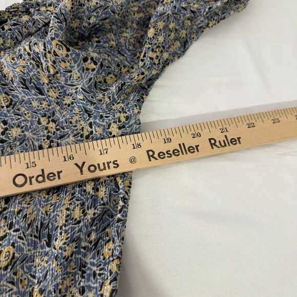 Anthropologie US 10 Boho Floral Smocked Dress Cottagecore Romantic Women's - Picture 6 of 7